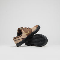 Nike SB Janoski OG+ Premium  Shoes in Light British Tan and Saturn Gold and Hemp - Black thumbnail