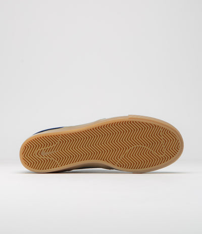 Nike SB Orange Label Janoski OG+ Shoes - Navy / White - Navy - Gum Light Brown