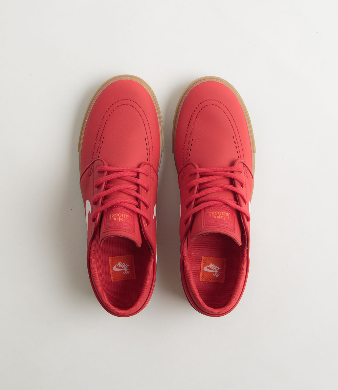 Nike SB Orange Label Janoski Shoes University Red White Universi Flatspot