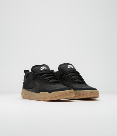 Nike SB Kids Day One Shoes - Black / Black - Gum Light Brown - White
