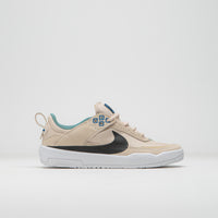 Nike SB Kids Day One Shoes in Sanddrift and Black and Court Blue - Bicoastal thumbnail
