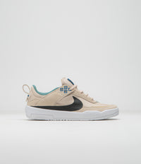 Nike SB Kids Day One Shoes in Sanddrift and Black and Court Blue - Bicoastal