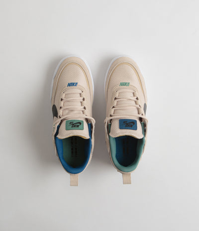 Nike SB Kids Day One Shoes in Sanddrift and Black and Court Blue - Bicoastal