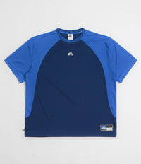 Nike SB Knit Jersey in Blue Void and Game Royal / White