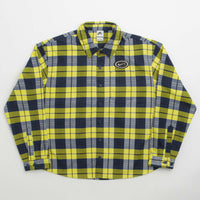 Nike SB Koston Flannel Shirt - Midnight Navy / Speed Yellow thumbnail
