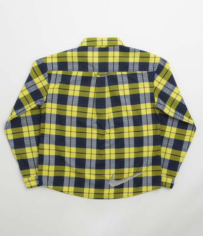 Nike SB Koston Flannel Shirt - Midnight Navy / Speed Yellow