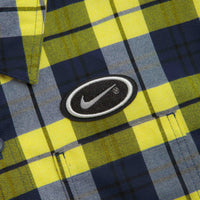 Nike SB Koston Flannel Shirt - Midnight Navy / Speed Yellow thumbnail