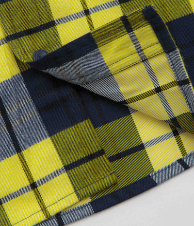 Nike SB Koston Flannel Shirt - Midnight Navy / Speed Yellow