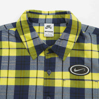 Nike SB Koston Flannel Shirt - Midnight Navy / Speed Yellow thumbnail