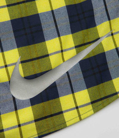 Nike SB Koston Flannel Shirt - Midnight Navy / Speed Yellow