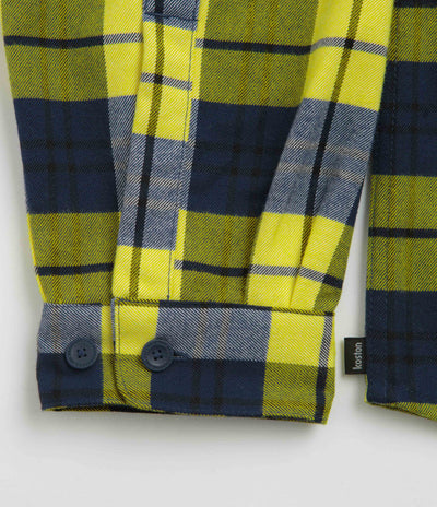 Nike SB Koston Flannel Shirt - Midnight Navy / Speed Yellow