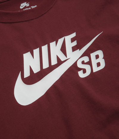 Nike SB Large Logo T-Shirt in Dark Team Red