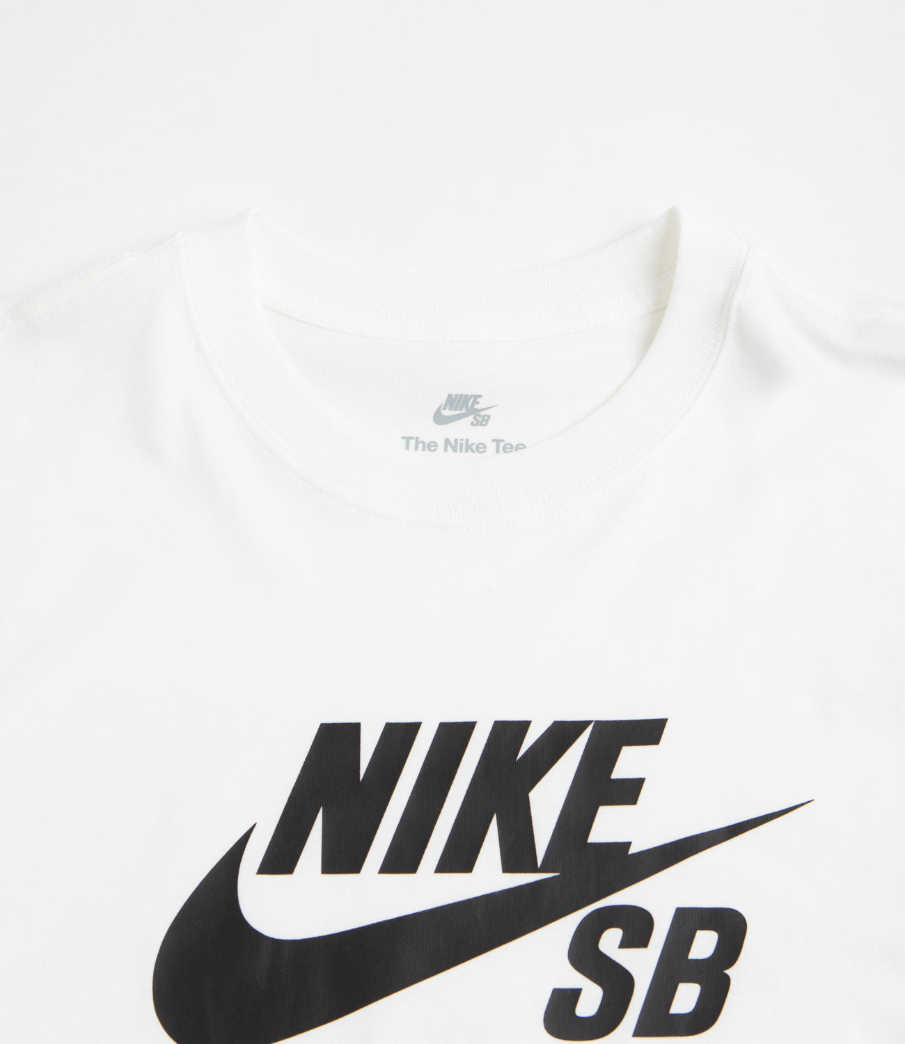 Nike Swoosh graphic slim crop t-shirt in black