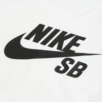 Nike SB Large Logo T-Shirt - White / Black thumbnail