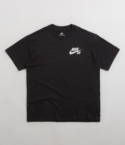 Nike SB Logo T-Shirt in Black and Black / White