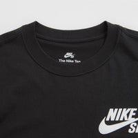 Nike SB Logo T-Shirt in Black and Black / White thumbnail
