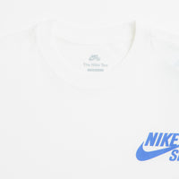 Nike SB Logo T-Shirt in White and Game Royal thumbnail