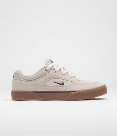 Nike SB Malor Shoes in Cream II and Burgundy Crush and Phantom