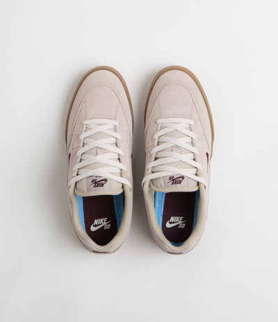 Nike SB Malor Shoes in Cream II and Burgundy Crush and Phantom