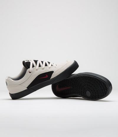 Nike SB Malor Shoes in Light Orewood Brown and Team Red and Black