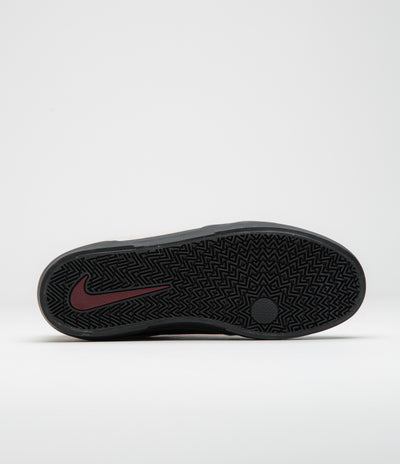 Nike SB Malor Shoes in Light Orewood Brown and Team Red and Black