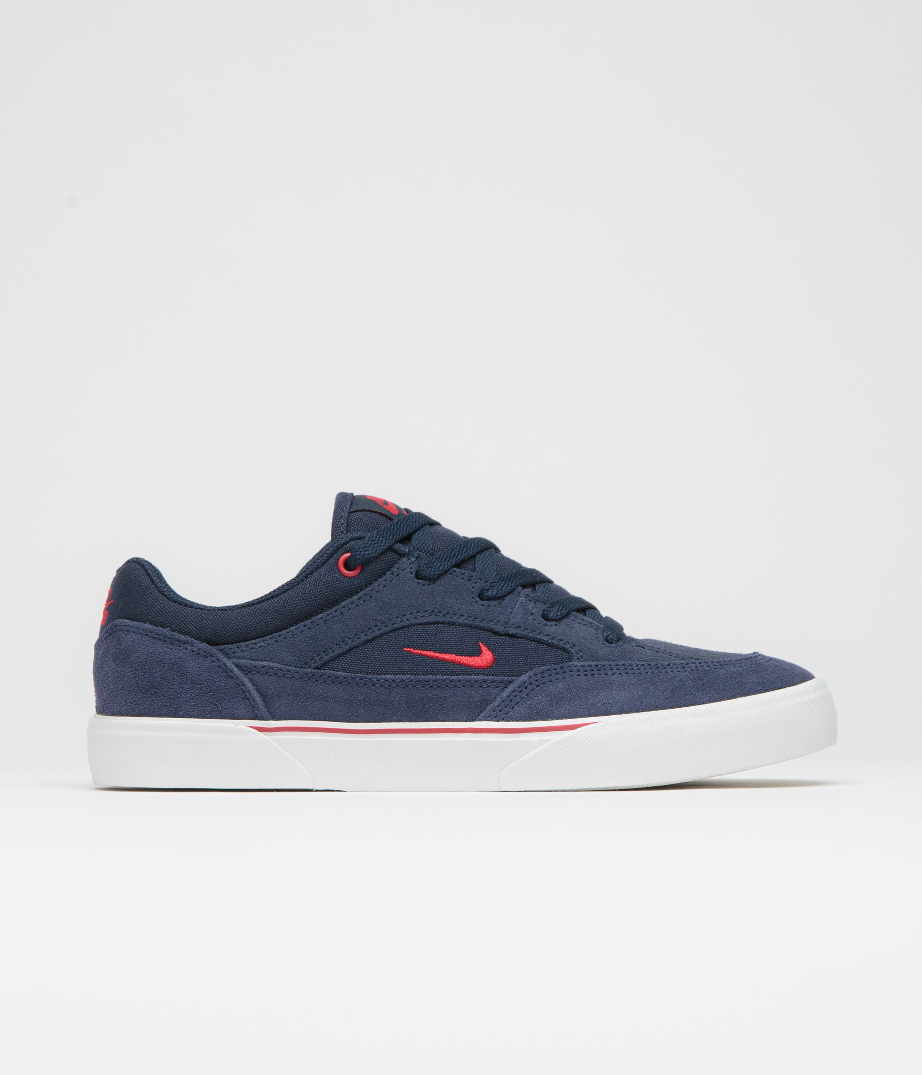 Nike SB Malor Shoes in Obsidian and Gym Red and Midnight Navy