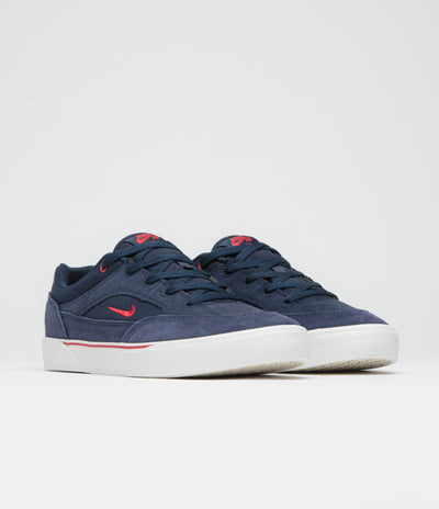 Nike SB Malor Shoes - Obsidian / Gym Red - Midnight Navy