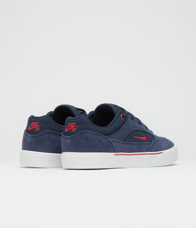 Nike SB Malor Shoes - Obsidian / Gym Red - Midnight Navy