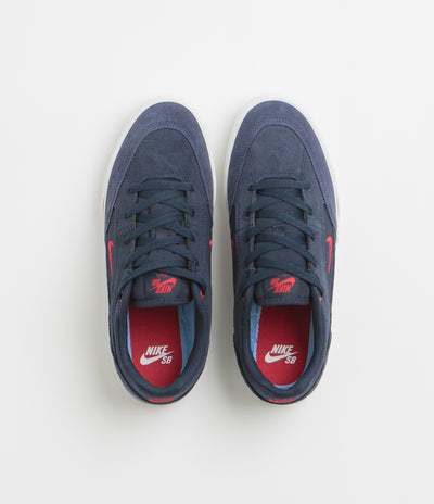 Nike SB Malor Shoes - Obsidian / Gym Red - Midnight Navy