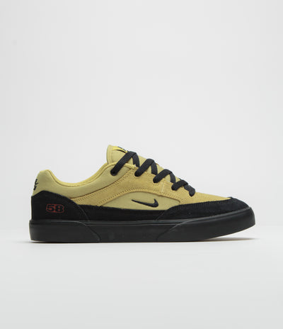 Nike SB Malor TE Shoes in Buff Gold and Black and Black - Cinnamon