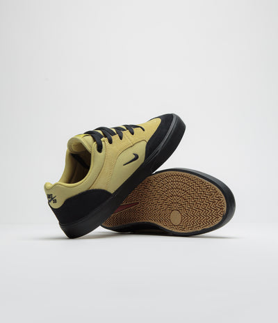 Nike SB Malor TE Shoes in Buff Gold and Black and Black - Cinnamon
