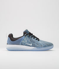 Nike SB Nyjah 3 Premium Shoes in Black and White and Deep Royal - White