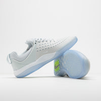 Nike SB Nyjah 3 Shoes in Pure Platinum and White and Pure Platinum - Volt thumbnail