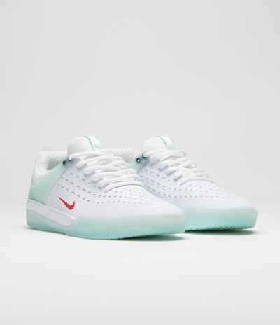 Nike SB Nyjah 3 Shoes - Skylight / University Red - Skylight - White