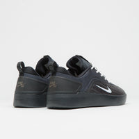 Nike SB Nyjah 4 Shoes - Black / White - Black - White thumbnail