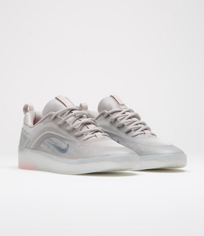 Nike SB Nyjah 4 Shoes - College Grey / Mink Brown - Light Silver