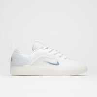 Nike SB Nyjah 4 Shoes in White and Black and White - Black thumbnail