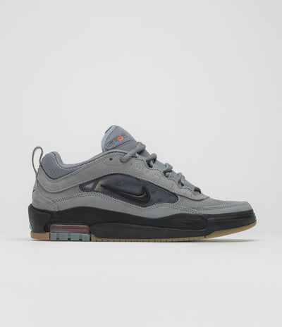 Nike SB Orange Label Air Max Ishod Shoes - Cool Grey / Black - Cool Grey - Dark Grey