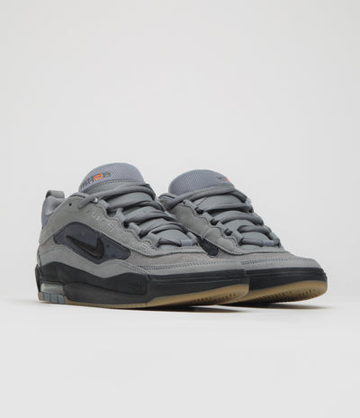 Nike SB Orange Label Air Max Ishod Shoes - Cool Grey / Black - Cool Grey - Dark Grey