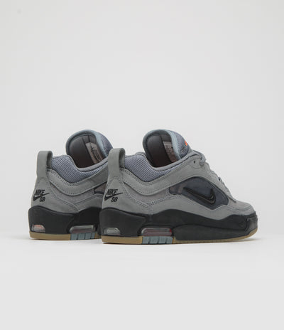 Nike SB Orange Label Air Max Ishod Shoes - Cool Grey / Black - Cool Grey - Dark Grey