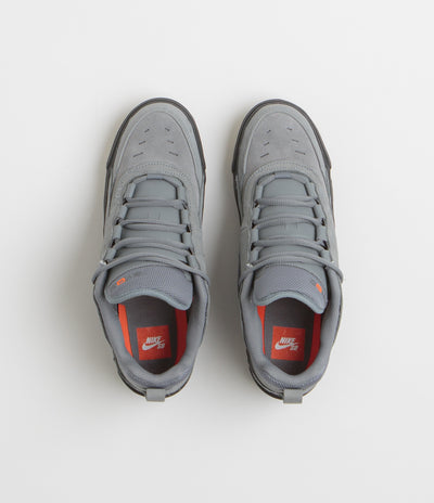Nike SB Orange Label Air Max Ishod Shoes - Cool Grey / Black - Cool Grey - Dark Grey