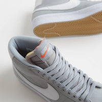 Nike SB Orange Label Blazer Mid Shoes - Wolf Grey / White - Wolf Grey thumbnail