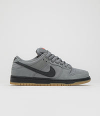 Nike SB Orange Label Dunk Low Pro Shoes in Cool Grey and Black and Cool Grey - Dark Grey