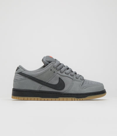 Nike SB Orange Label Dunk Low Pro Shoes - Cool Grey / Black - Cool Grey - Dark Grey