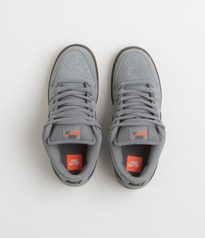 Nike SB Orange Label Dunk Low Pro Shoes - Cool Grey / Black - Cool Grey - Dark Grey