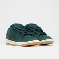 Nike SB Orange Label Dunk Low Pro Shoes - Deep Fir / Black - Fir - Sail thumbnail