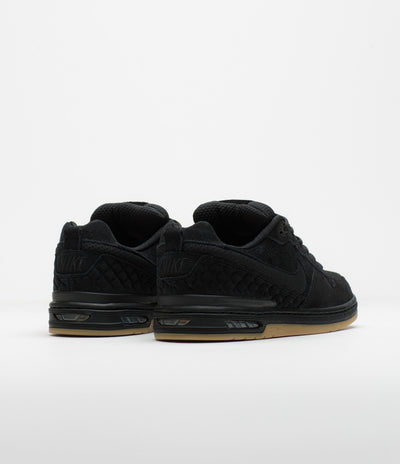 Nike SB P-Rod 1 OG Shoes - Black / Black - Black - Gum Light Brown
