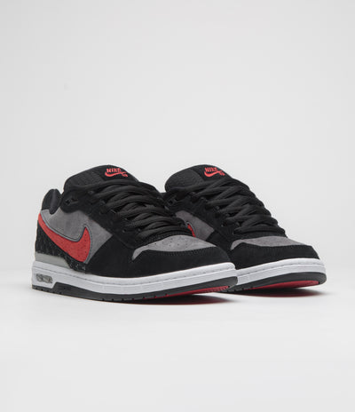 Nike SB P-Rod 1 OG Shoes - Black / Varsity Red - Flint Grey - Black