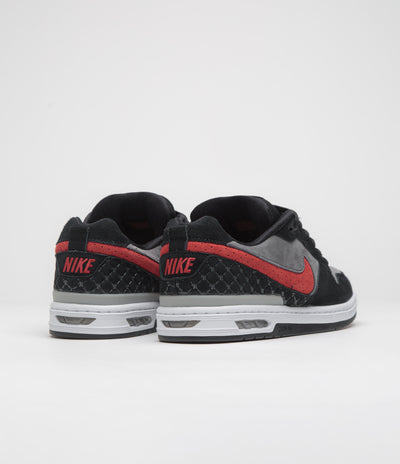 Nike SB P-Rod 1 OG Shoes - Black / Varsity Red - Flint Grey - Black