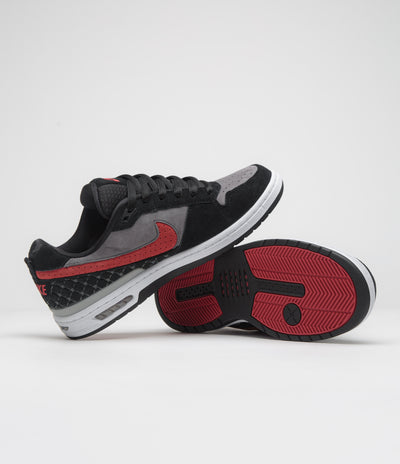 Nike SB P-Rod 1 OG Shoes - Black / Varsity Red - Flint Grey - Black